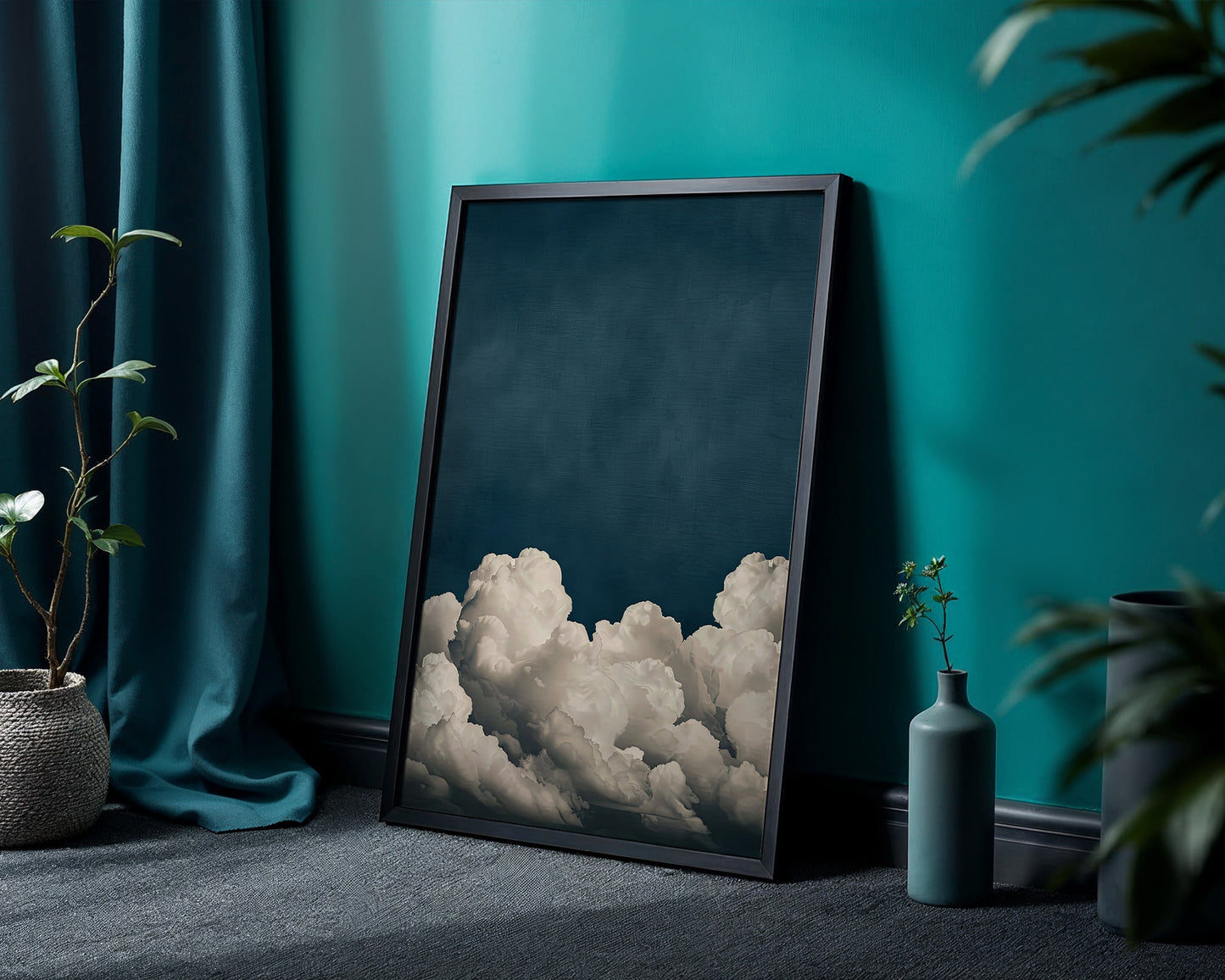 Between Sky and Silence I – Abstract Wall Art Poster Print, Bold Modern Minimalist Design, Available Framed