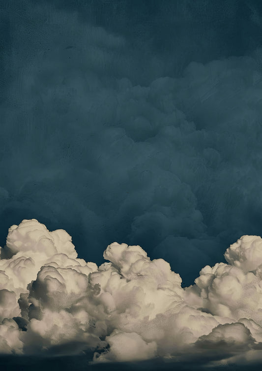 Between Sky and Silence II – Abstract Wall Art Poster Print, Bold Modern Minimalist Design, Available Framed