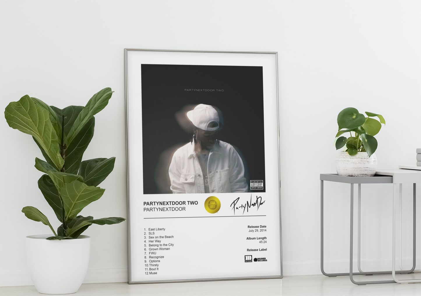 PARTYNEXTDOOR Poster - PARTYNEXTDOOR TWO Album Cover Poster Print