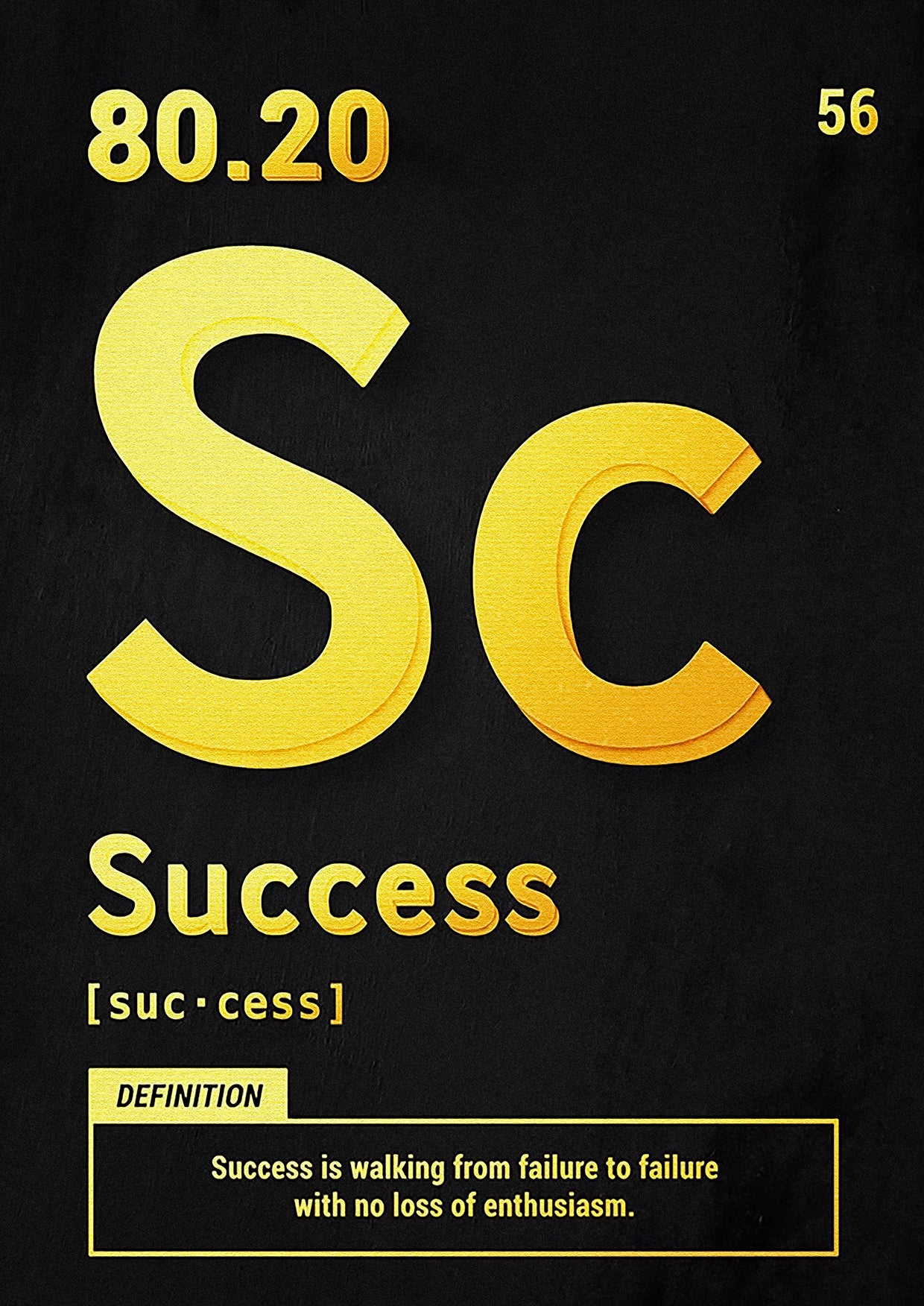 Success Definition Poster Print