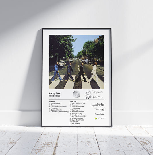 The Beatles Poster - Abbey Road Album Cover Poster Print