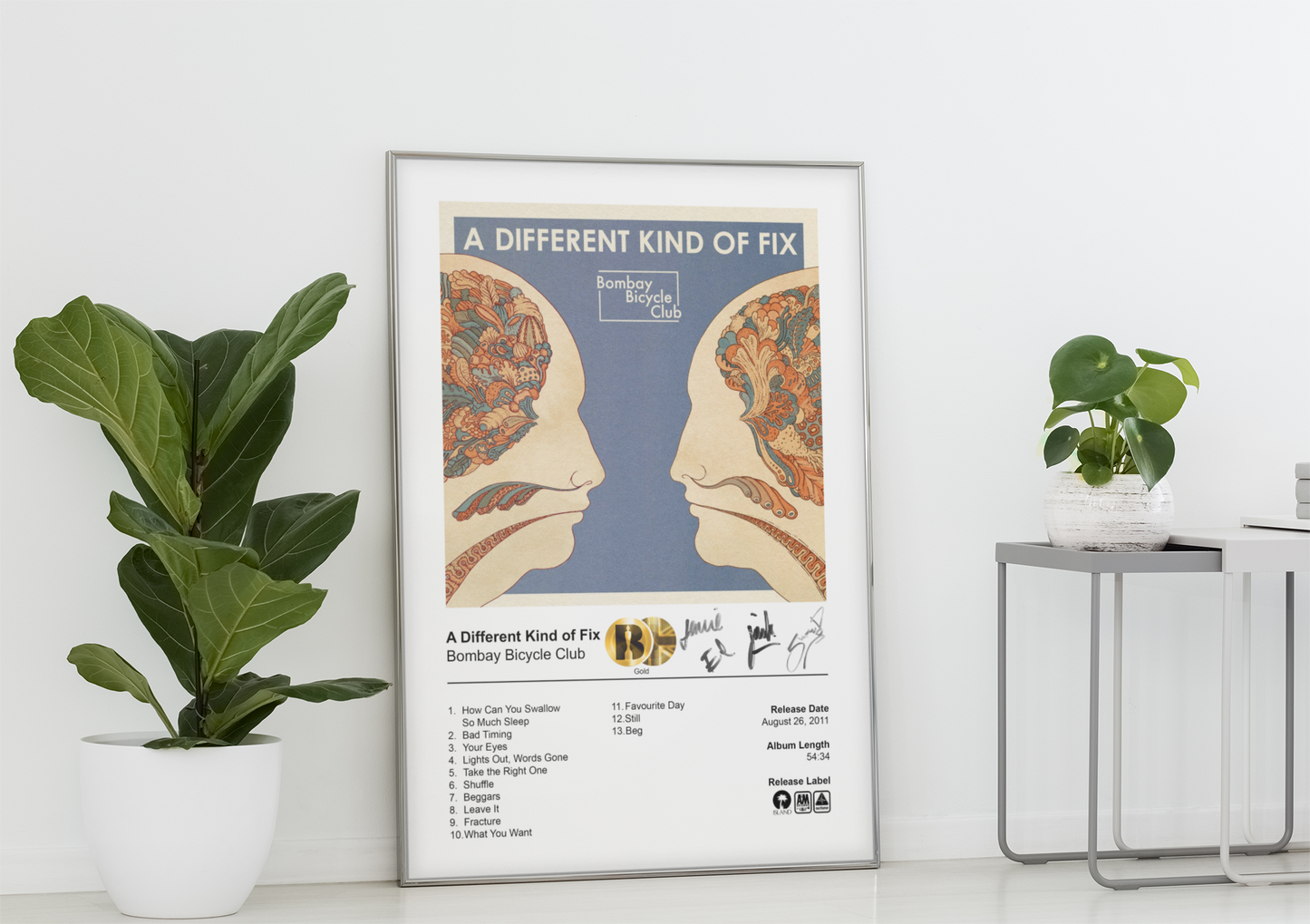 Bombay Bicycle Club Poster - A Different Kind of Fix Album Cover Poster Print