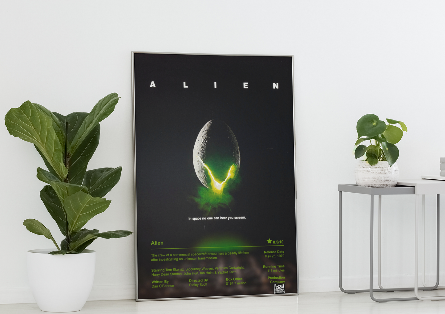 Alien Movie Poster - 1979 Sci-Fi Horror Film Poster Print