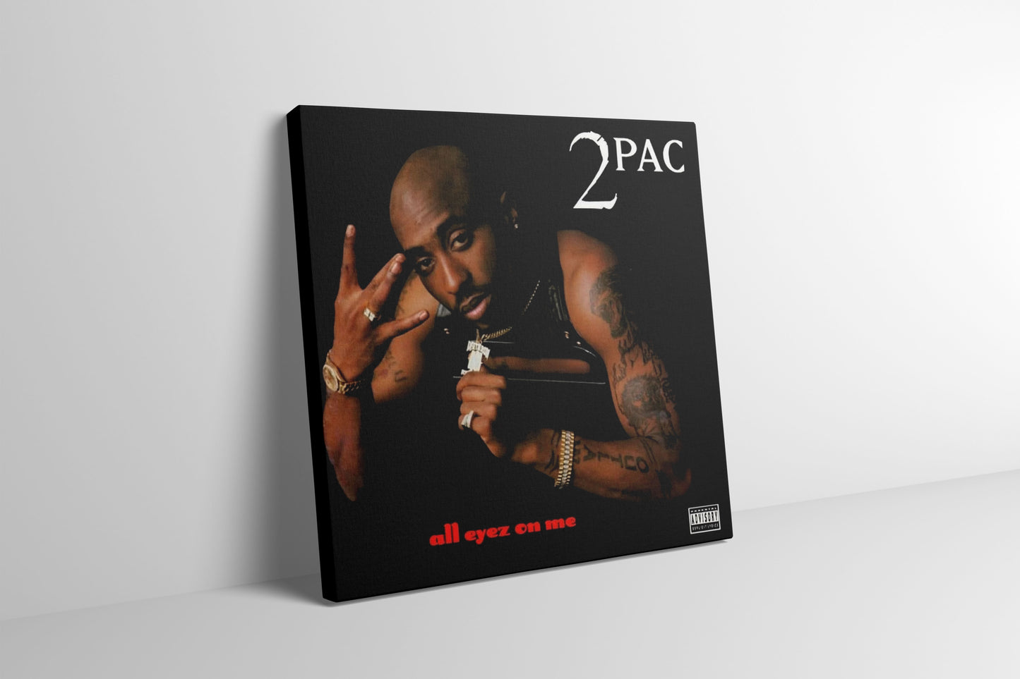 2Pac Canvas - All Eyez On Me Album Cover Wrapped Canvas