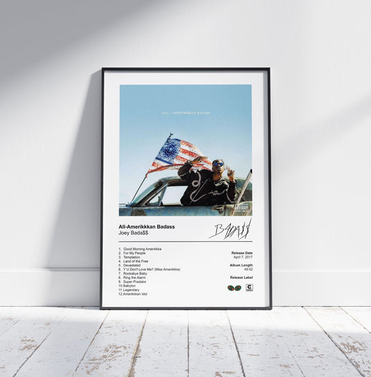 Joey Badass Poster - All-Amerikkkan Badass Album Cover Poster Print