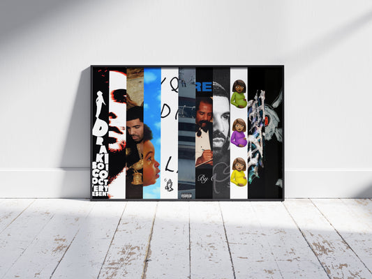 Drake Poster - Drake Album Covers Poster Print