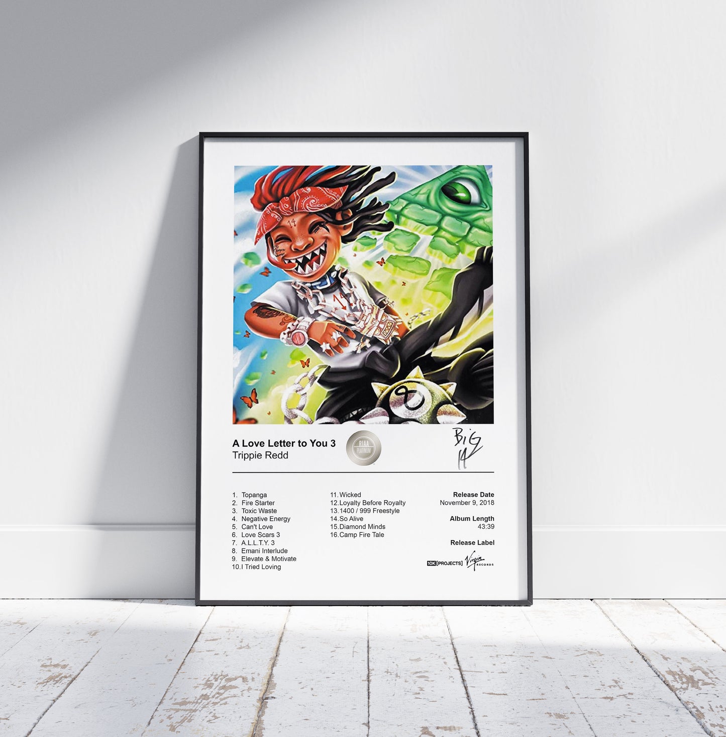 Trippie Redd Poster - A Love Letter to You 3 Album Cover Poster Print