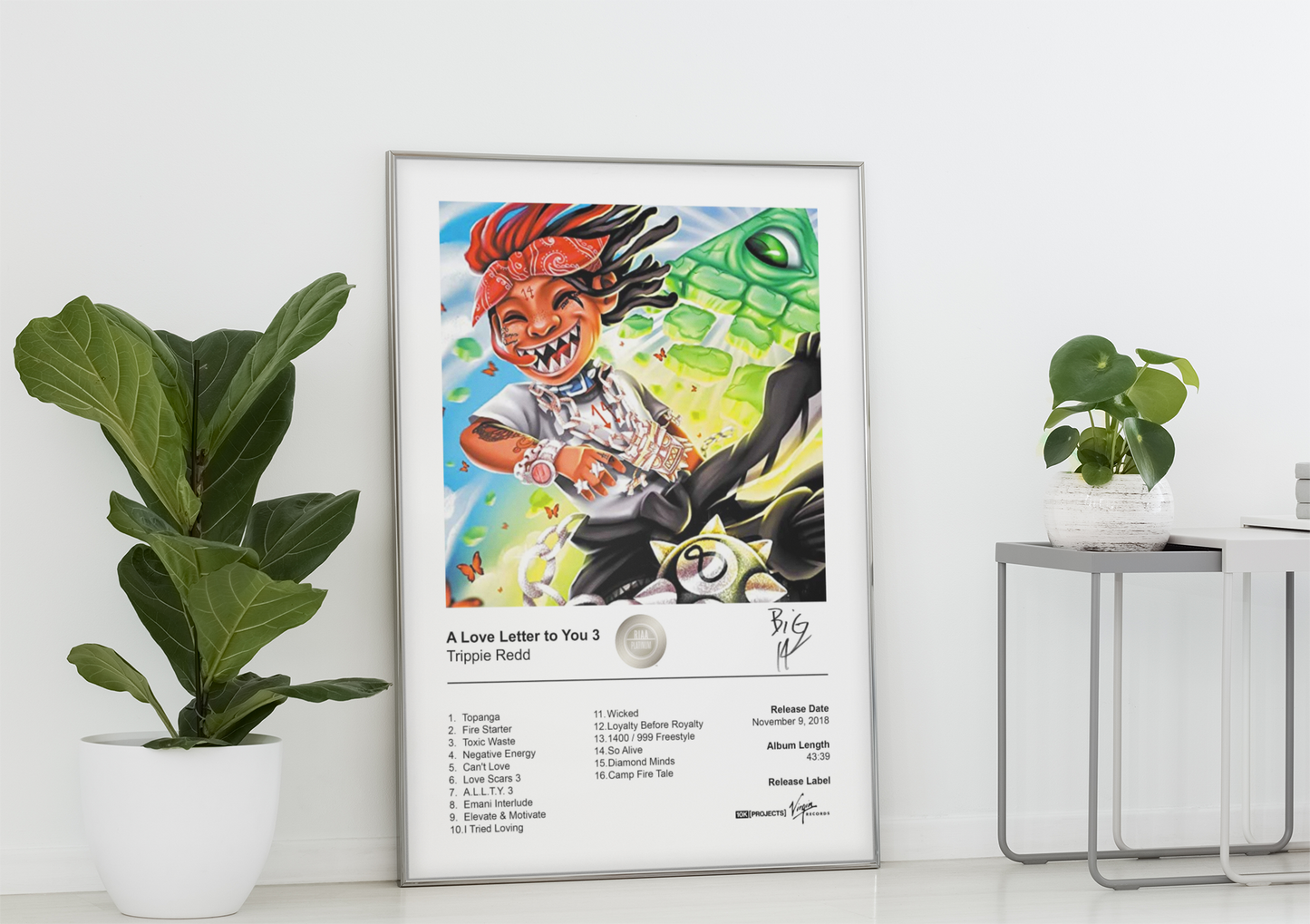 Trippie Redd Poster - A Love Letter to You 3 Album Cover Poster Print