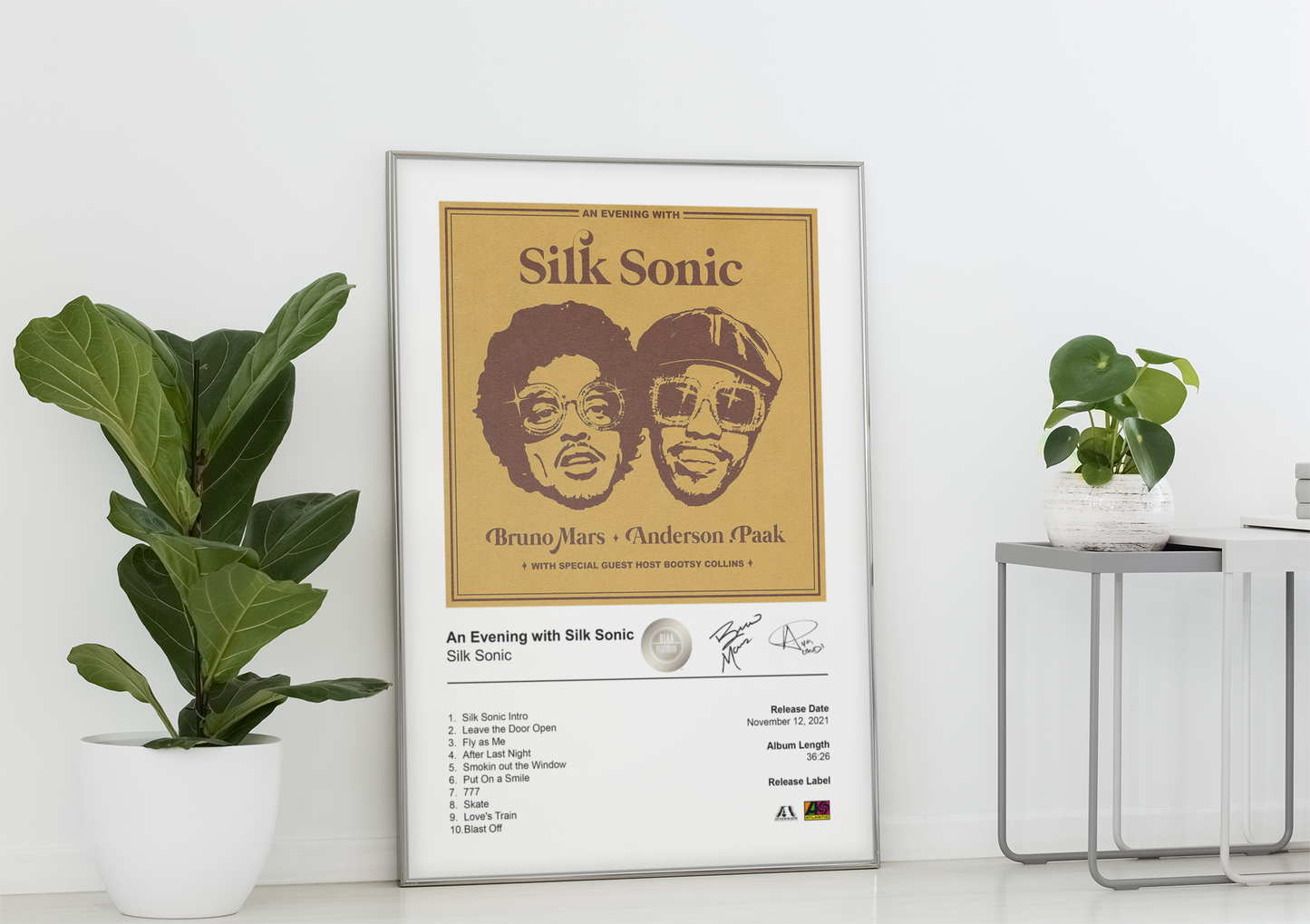 Silk Sonic Poster - An Evening with Silk Sonic Album Cover Poster Print