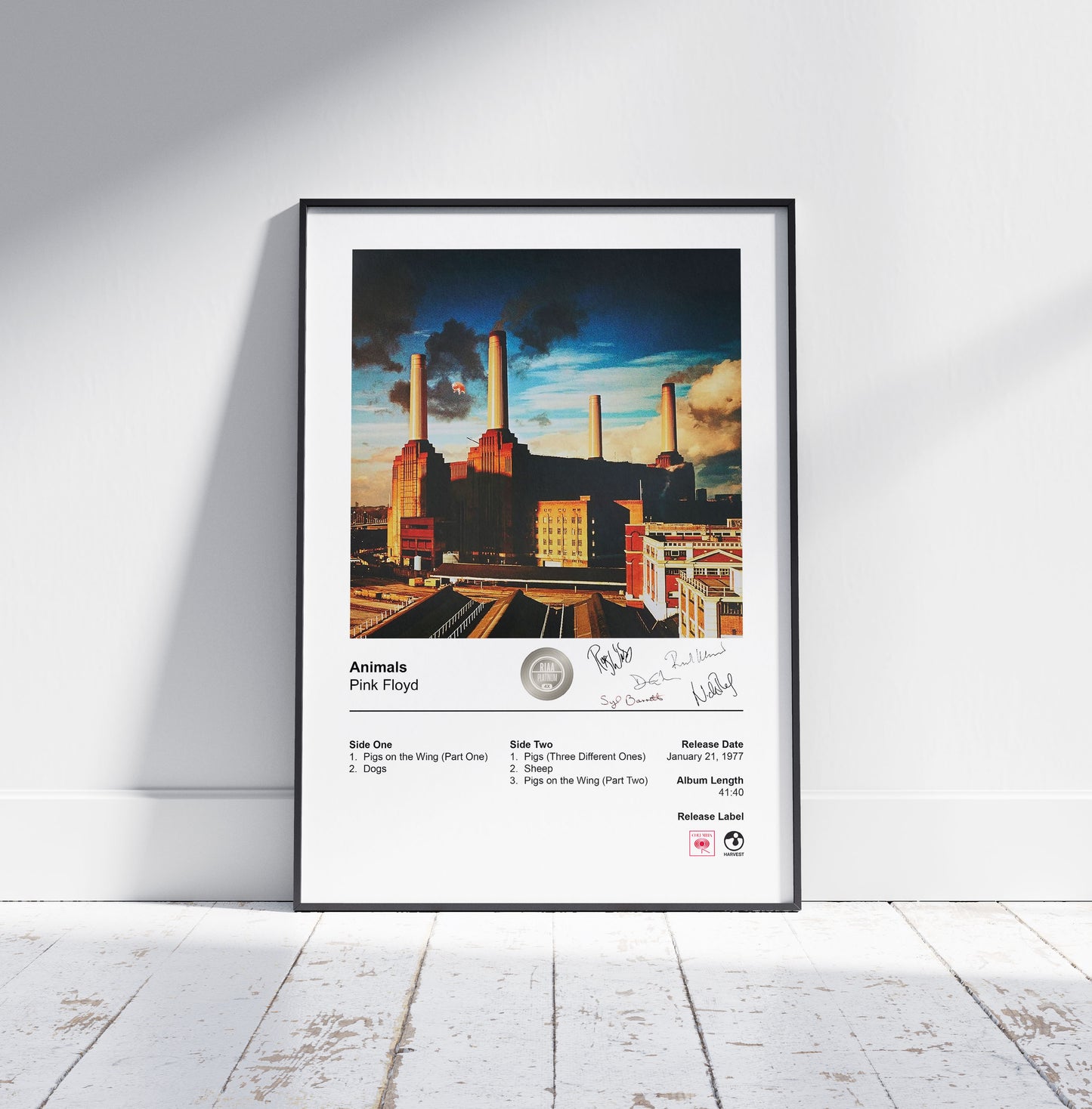 Pink Floyd Poster - Animals Album Cover Poster Print