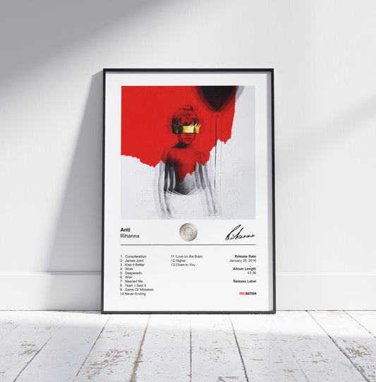 Rihanna Poster - Anti Album Cover Poster Print