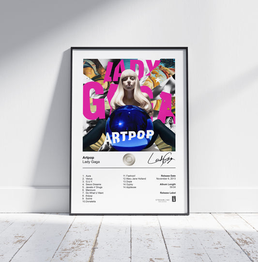 Lady Gaga Poster - Artpop Album Cover Poster Print