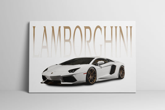 Lamborghini Aventador Wrapped Canvas