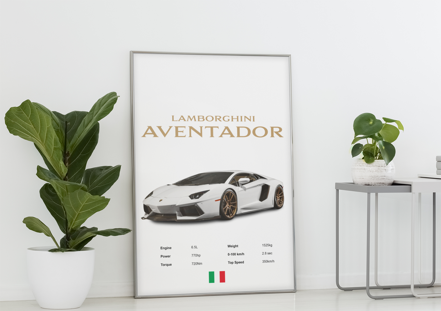 Lamborghini Aventador Poster Print