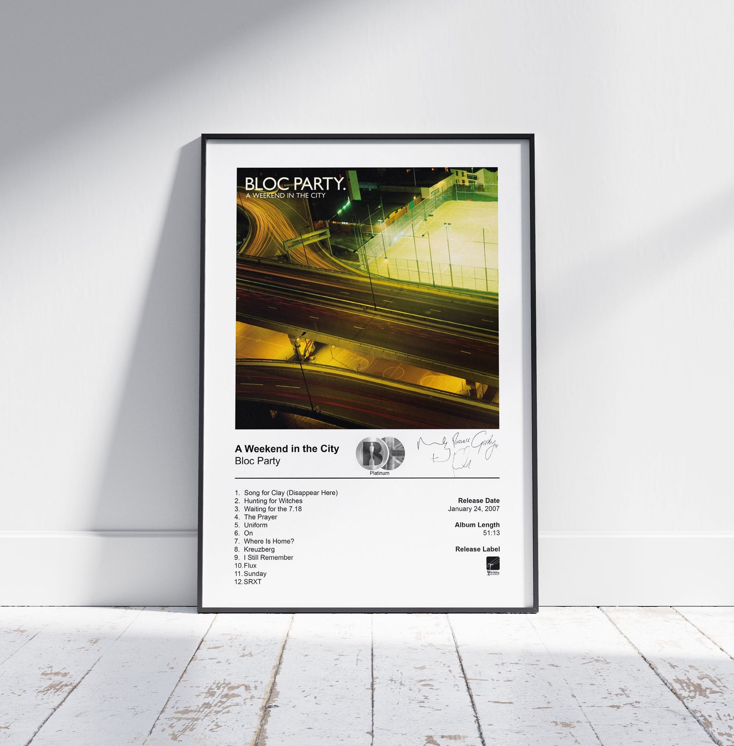 Bloc Party Poster - A Weekend in the City Album Cover Poster Print