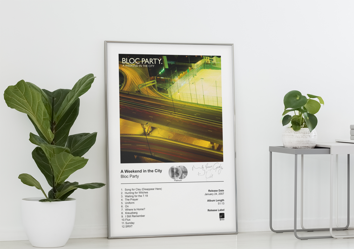 Bloc Party Poster - A Weekend in the City Album Cover Poster Print