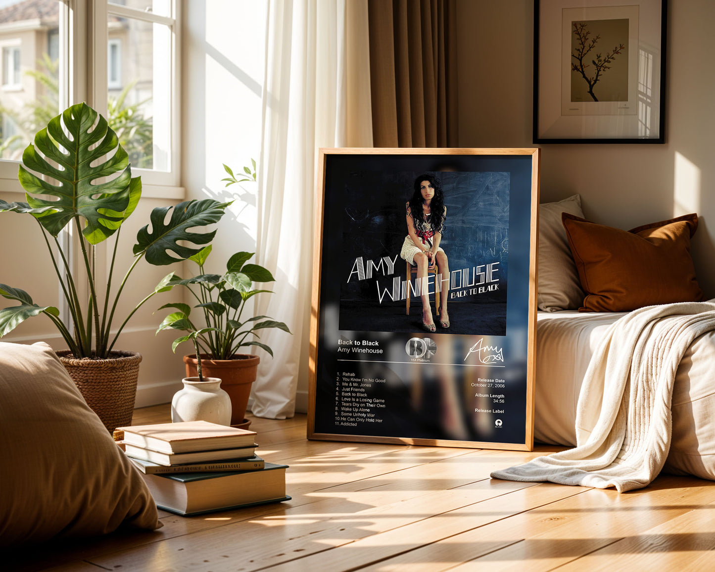 Amy Winehouse Poster - Back to Black Album Cover Poster Print - STUDIO EDITION