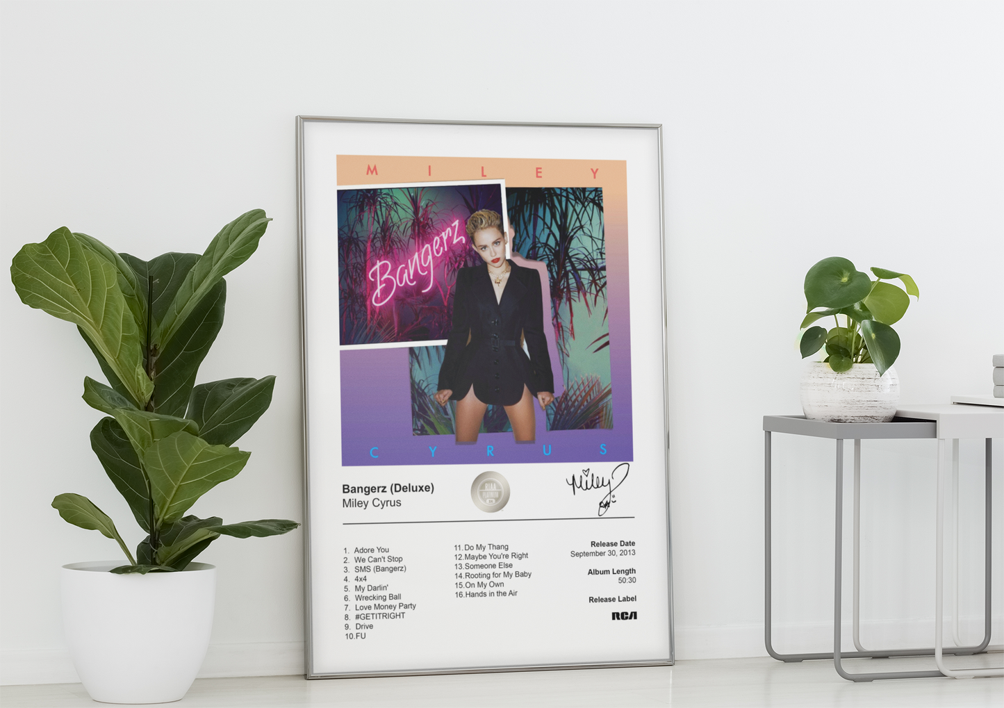 Miley Cyrus Poster - Bangerz Album Cover Poster Print