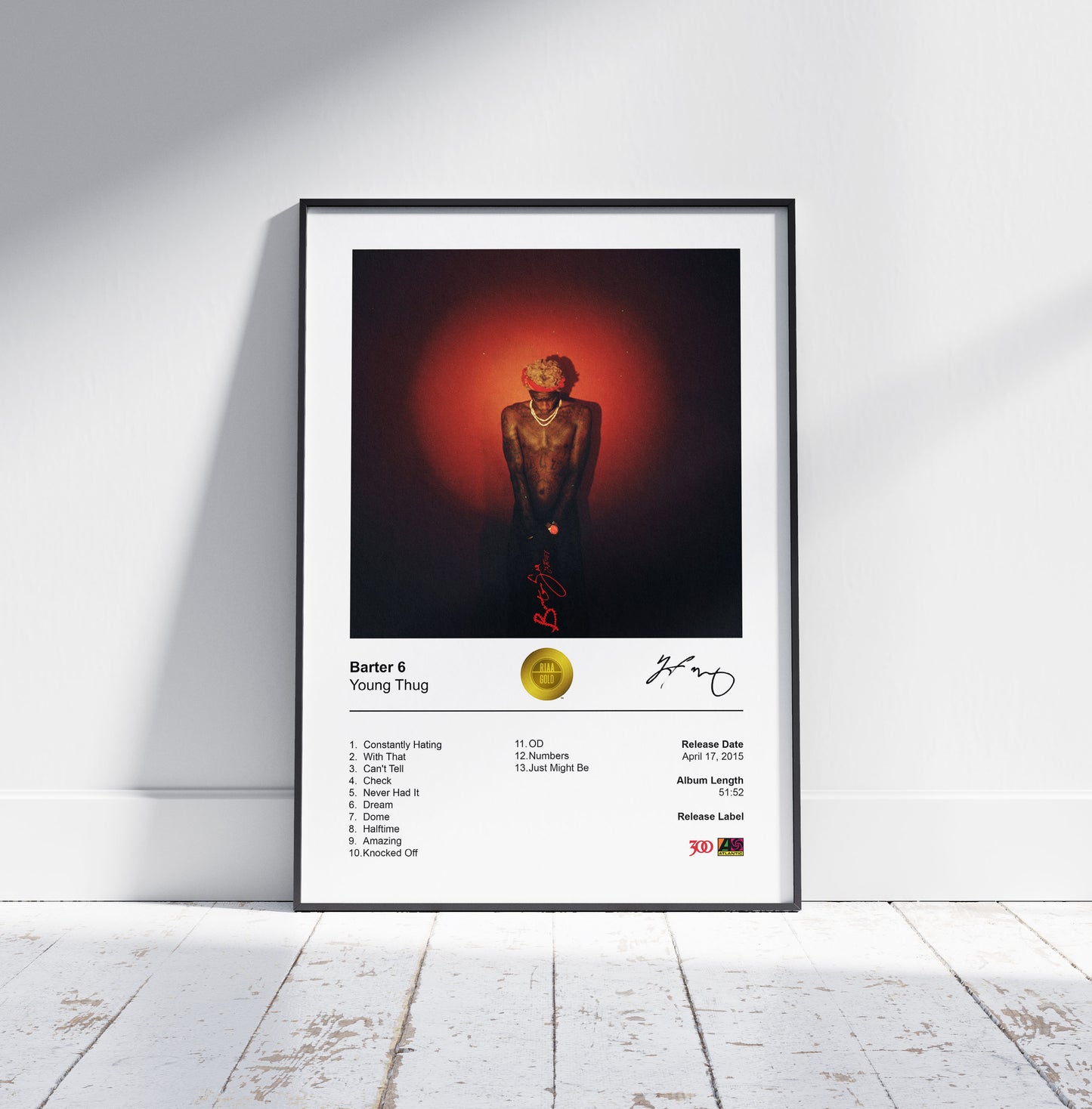 Young Thug Poster - Barter 6 Album Cover Poster Print