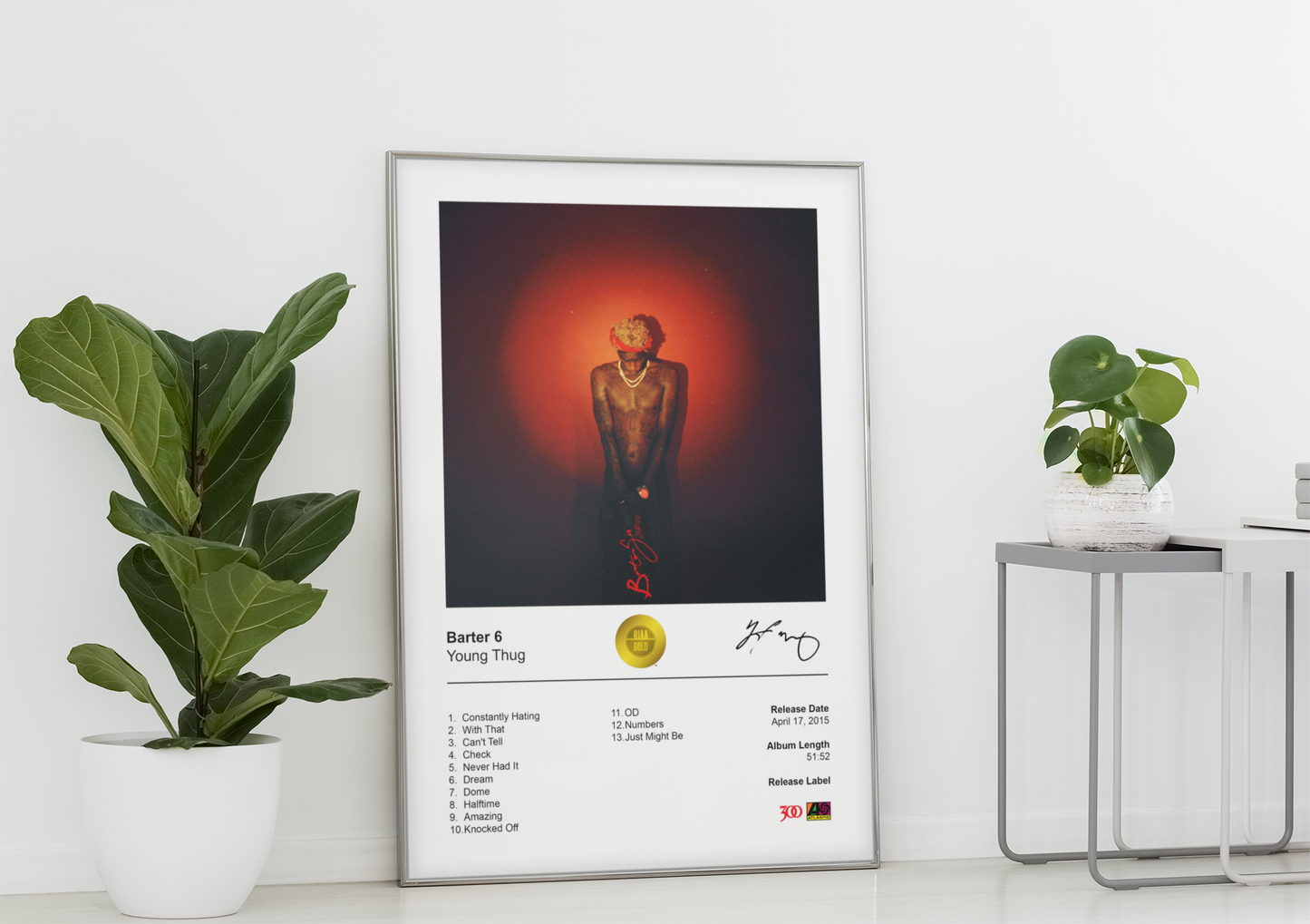 Young Thug Poster - Barter 6 Album Cover Poster Print