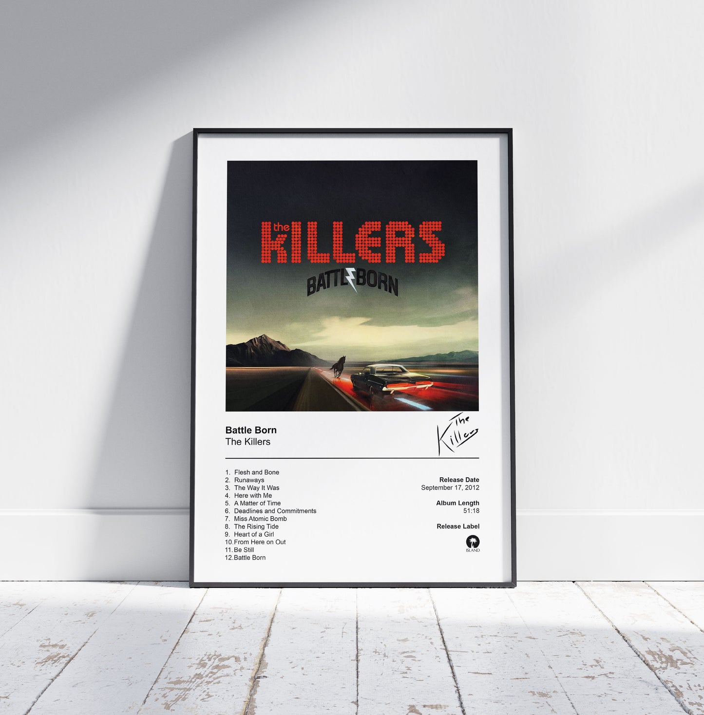 The Killers Poster - Battle Born Album Cover Poster Print