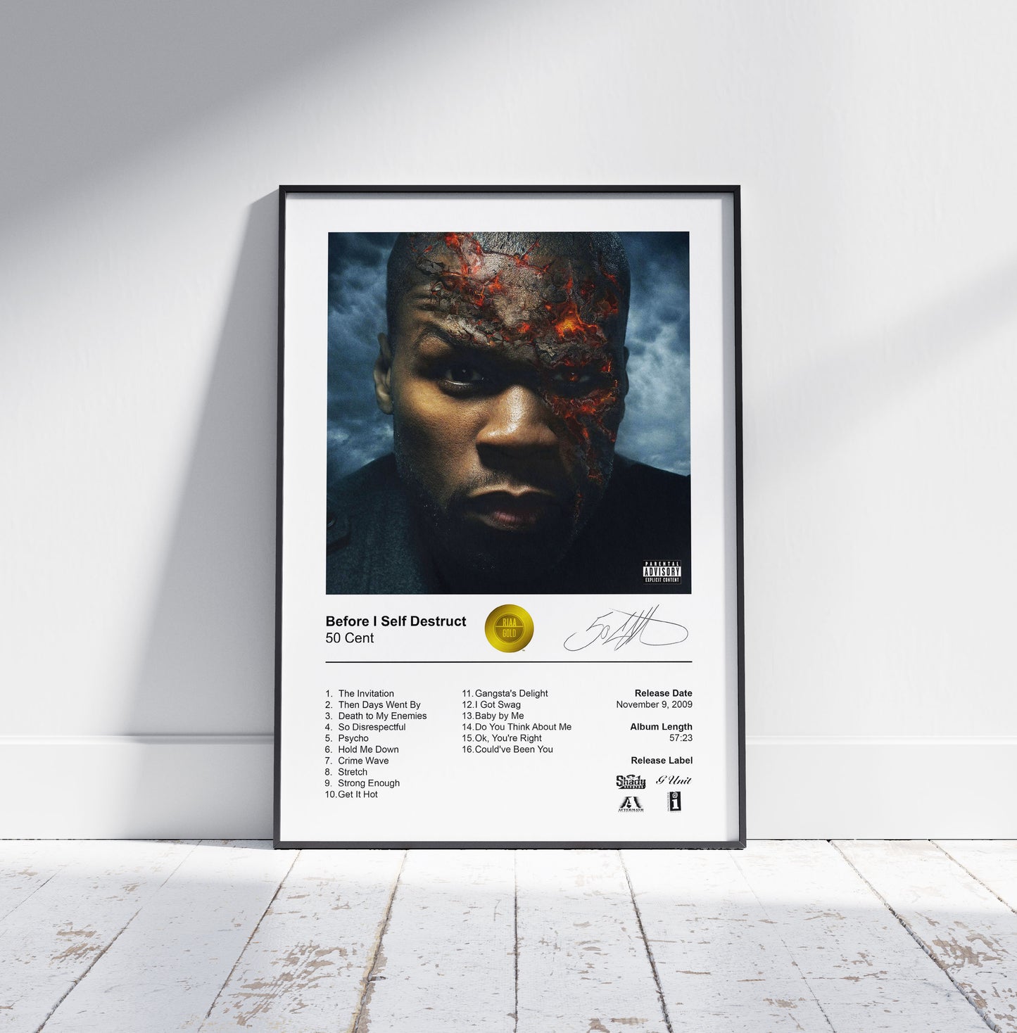 50 Cent Poster - Before I Self Destruct Album Cover Poster Print