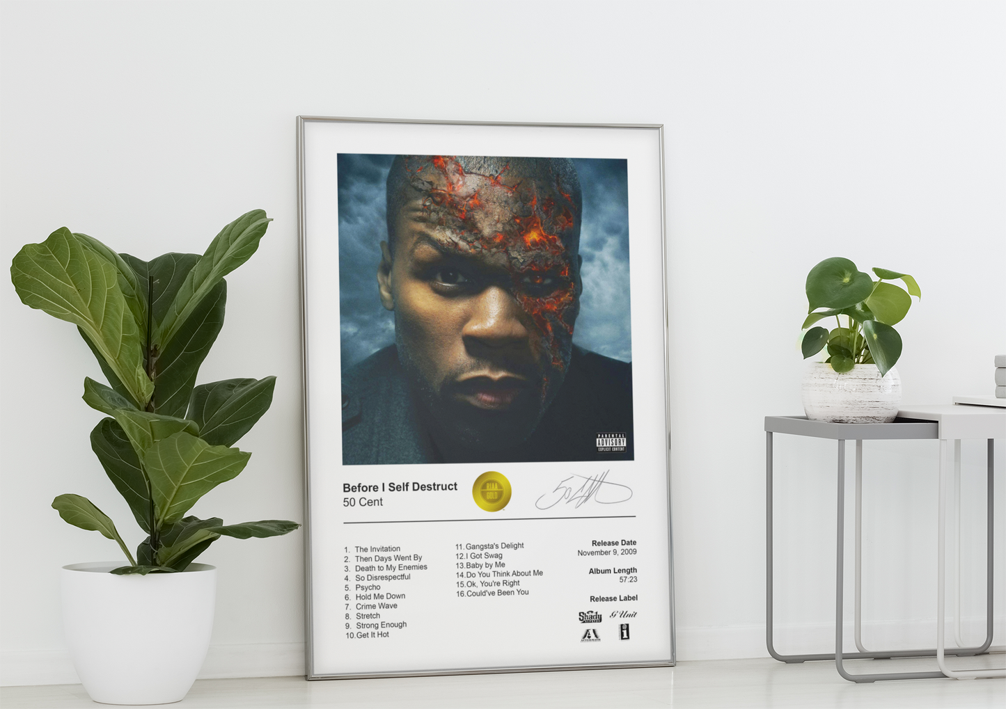 50 Cent Poster - Before I Self Destruct Album Cover Poster Print