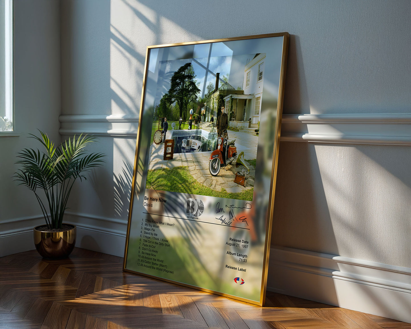 Oasis Poster - Be Here Now Album Cover Poster Print - STUDIO EDITION