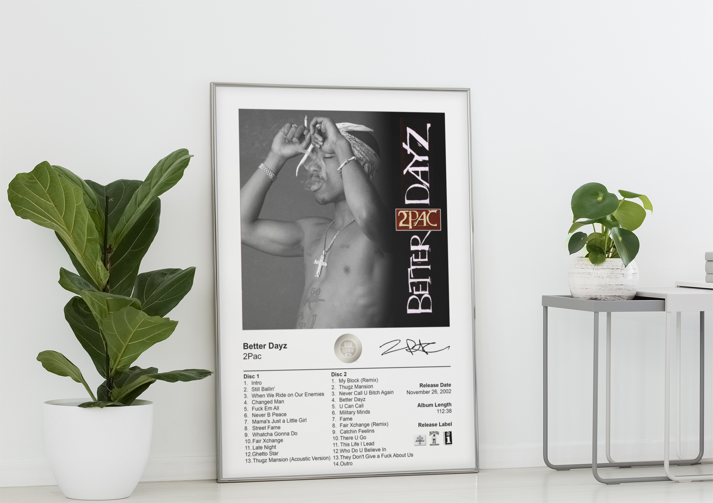 2Pac Poster - Better Dayz Album Cover Poster Print