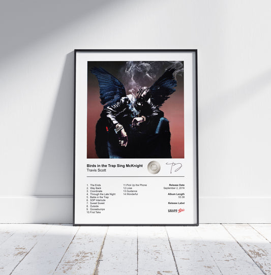 Travis Scott Poster - Birds in the Trap Sing McKnight Album Cover Poster Print