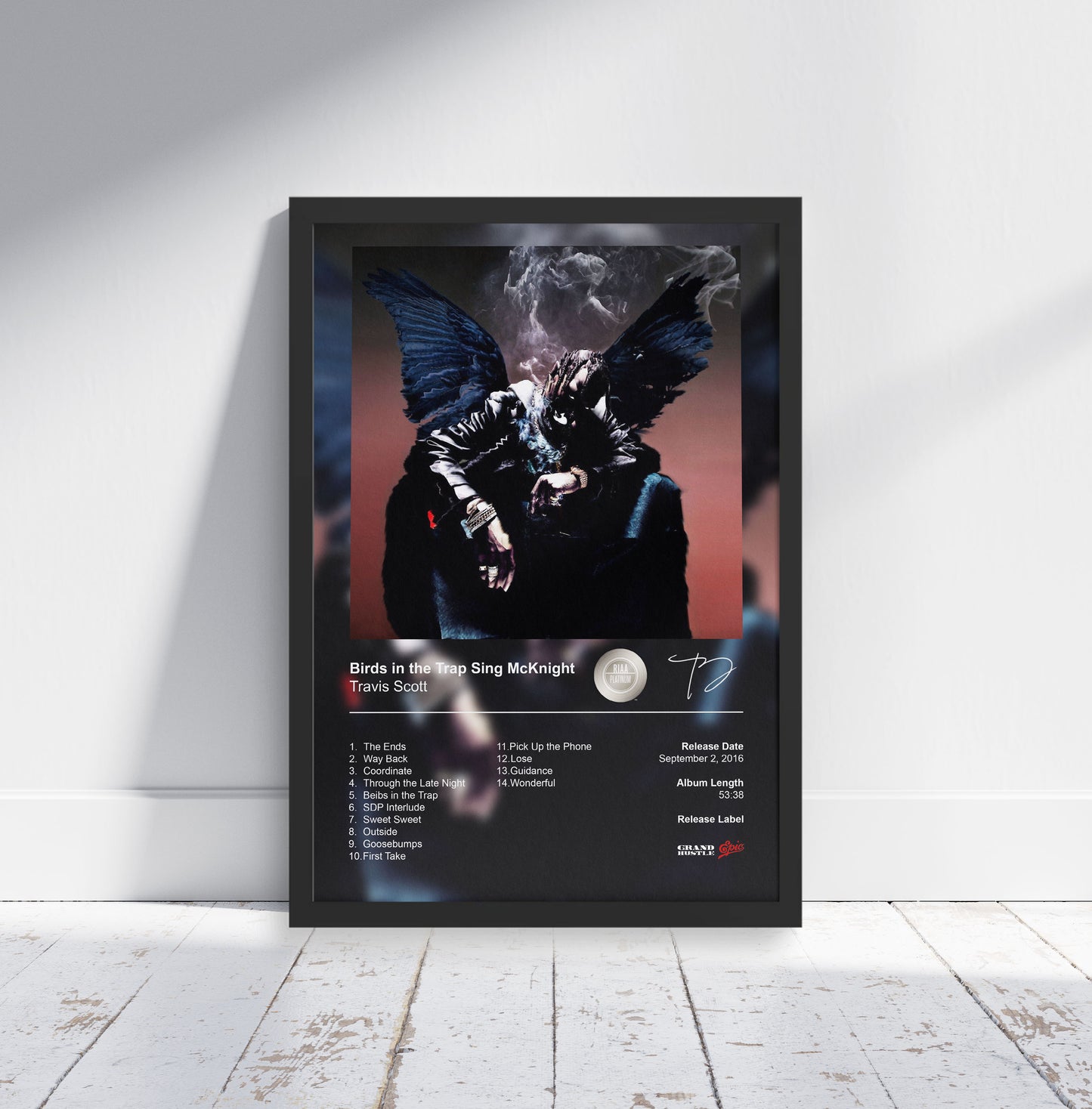 Travis Scott Poster - Birds in the Trap Sing McKnight Album Cover Poster Print - STUDIO EDITION