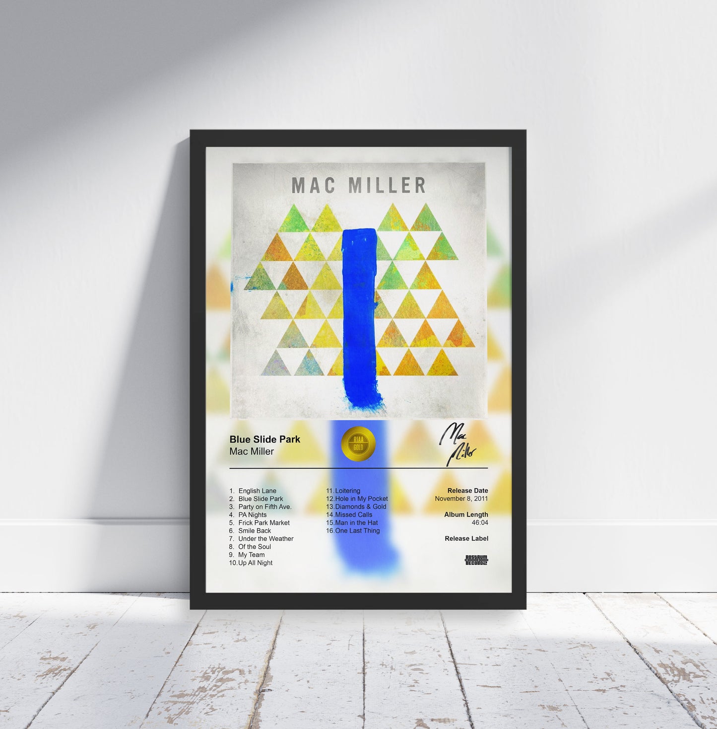 Mac Miller Poster - Blue Slide Park Album Cover Poster Print - STUDIO EDITION