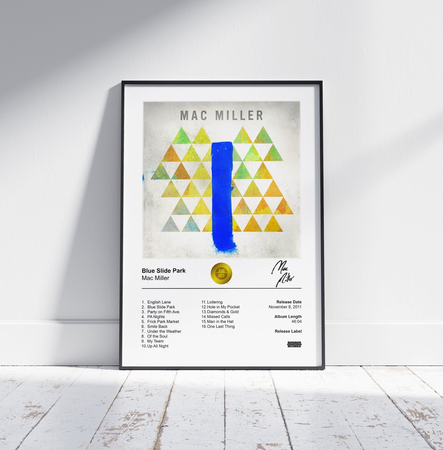 Mac Miller Poster - Blue Slide Park Album Cover Poster Print