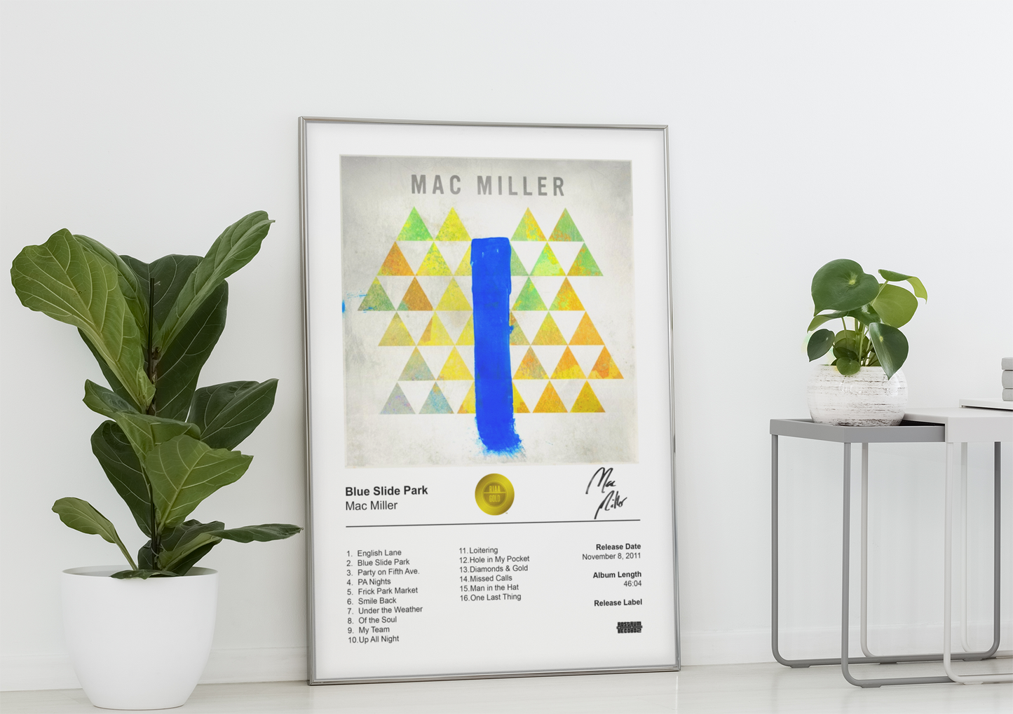 Mac Miller Poster - Blue Slide Park Album Cover Poster Print