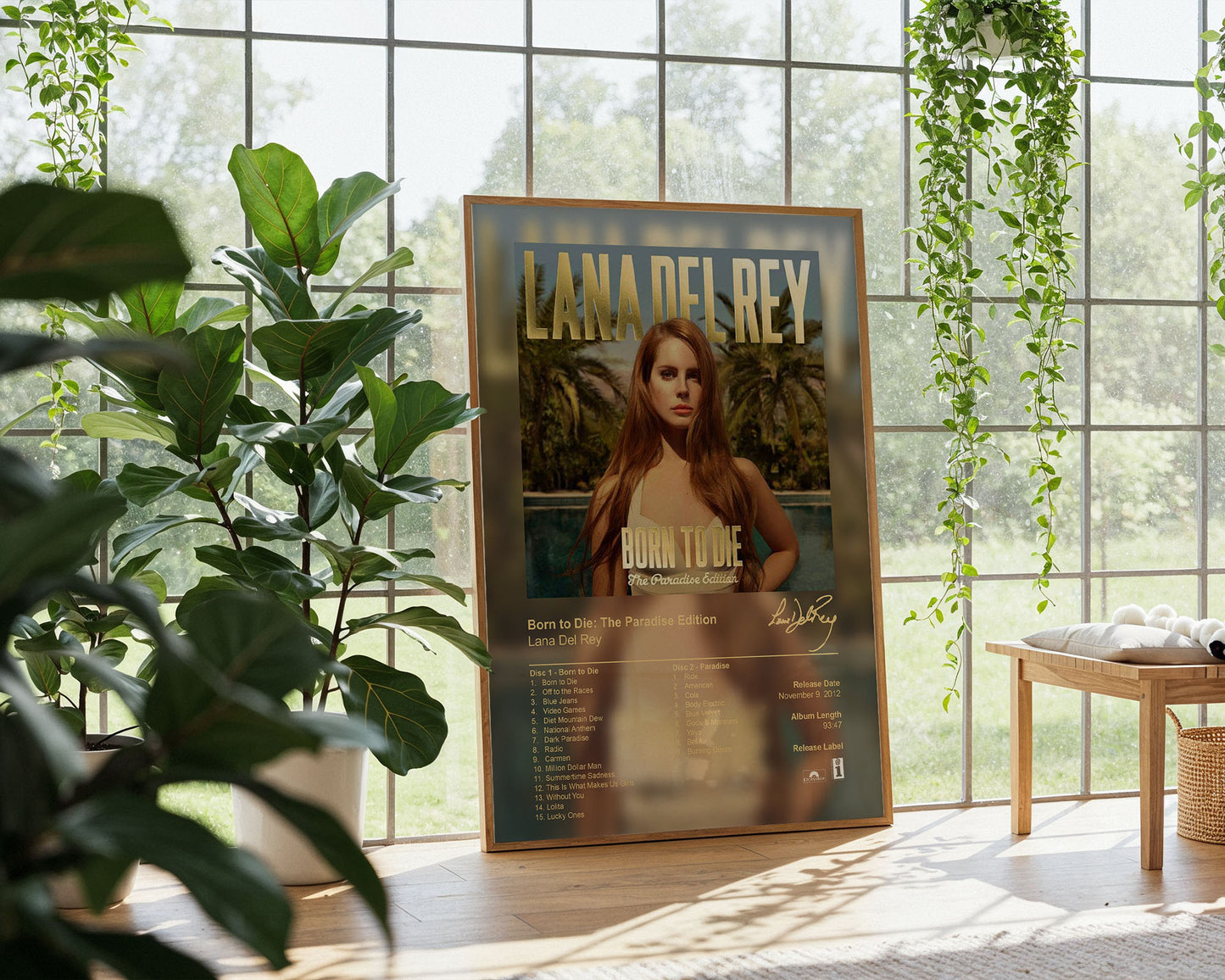 Lana Del Rey Poster - Born to Die: The Paradise Edition Album Cover Poster Print- STUDIO EDITION