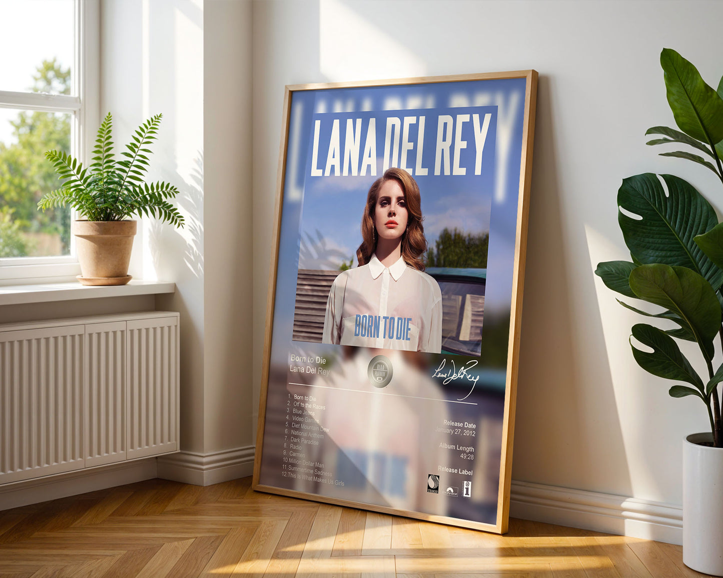 Lana Del Rey Poster - Born to Die Album Cover Poster Print - STUDIO EDITION