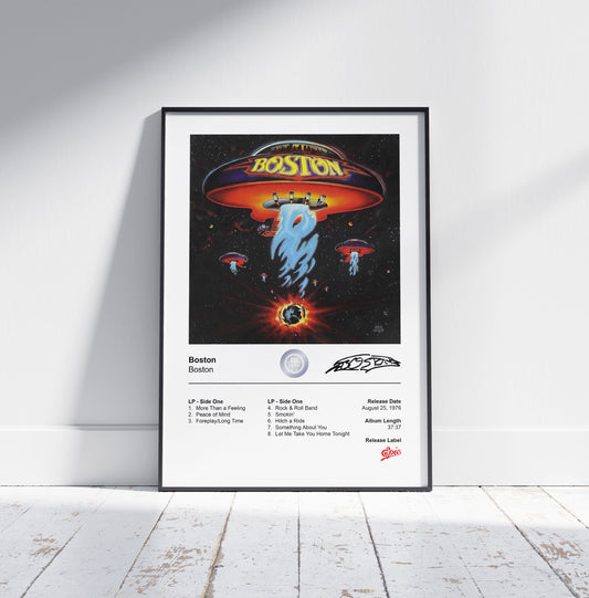 Boston Poster - Boston Album Cover Poster Print