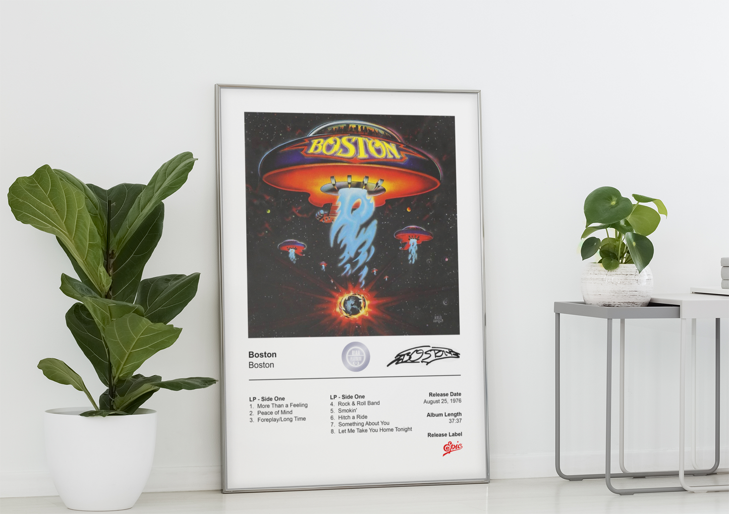 Boston Poster - Boston Album Cover Poster Print