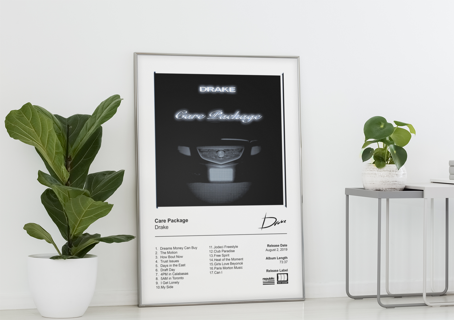 Drake Poster - Care Package Album Cover Poster Print