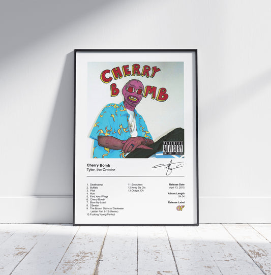 Tyler, the Creator Poster - Cherry Bomb Album Cover Poster Print