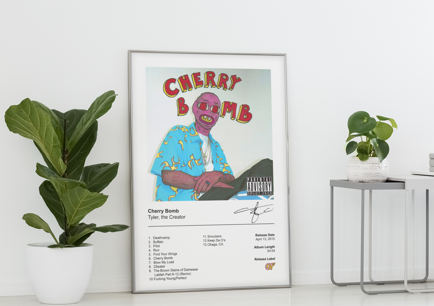 Tyler, the Creator Poster - Cherry Bomb Album Cover Poster Print