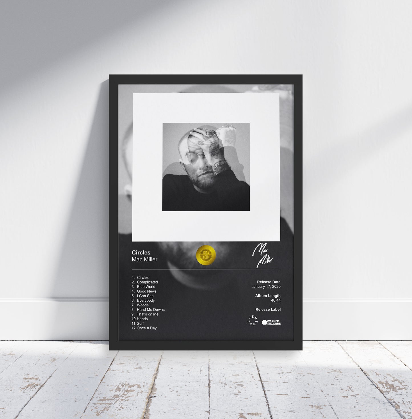 Mac Miller Poster - Circles Album Cover Poster Print - STUDIO EDITION