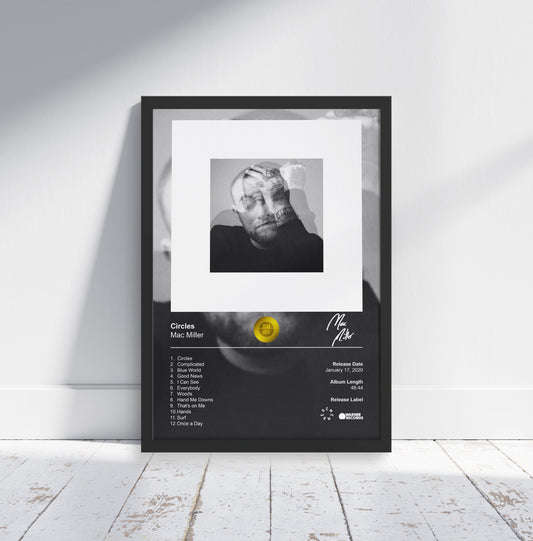 Mac Miller Poster - Circles Album Cover Poster Print - STUDIO EDITION