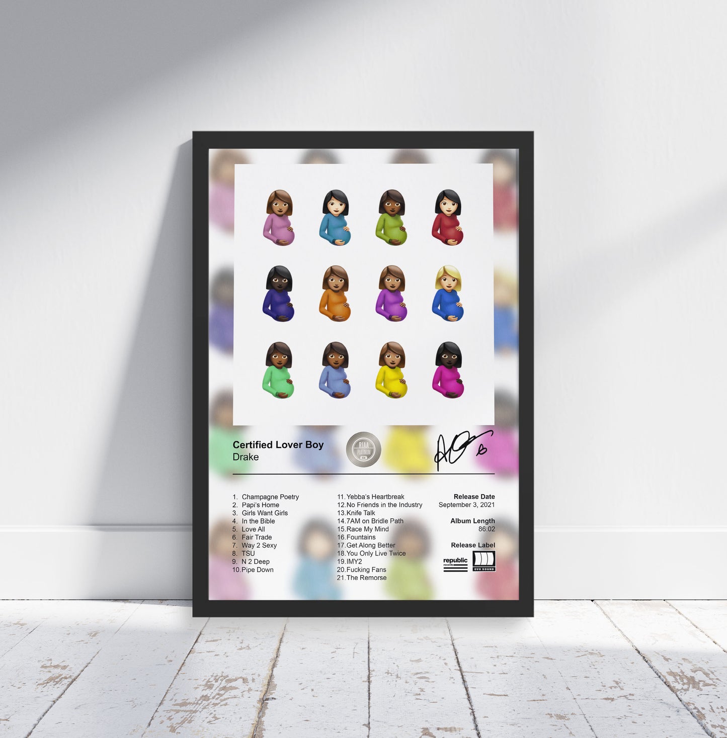 Drake Poster - Certified Lover Boy Album Cover Poster Print - STUDIO EDITION