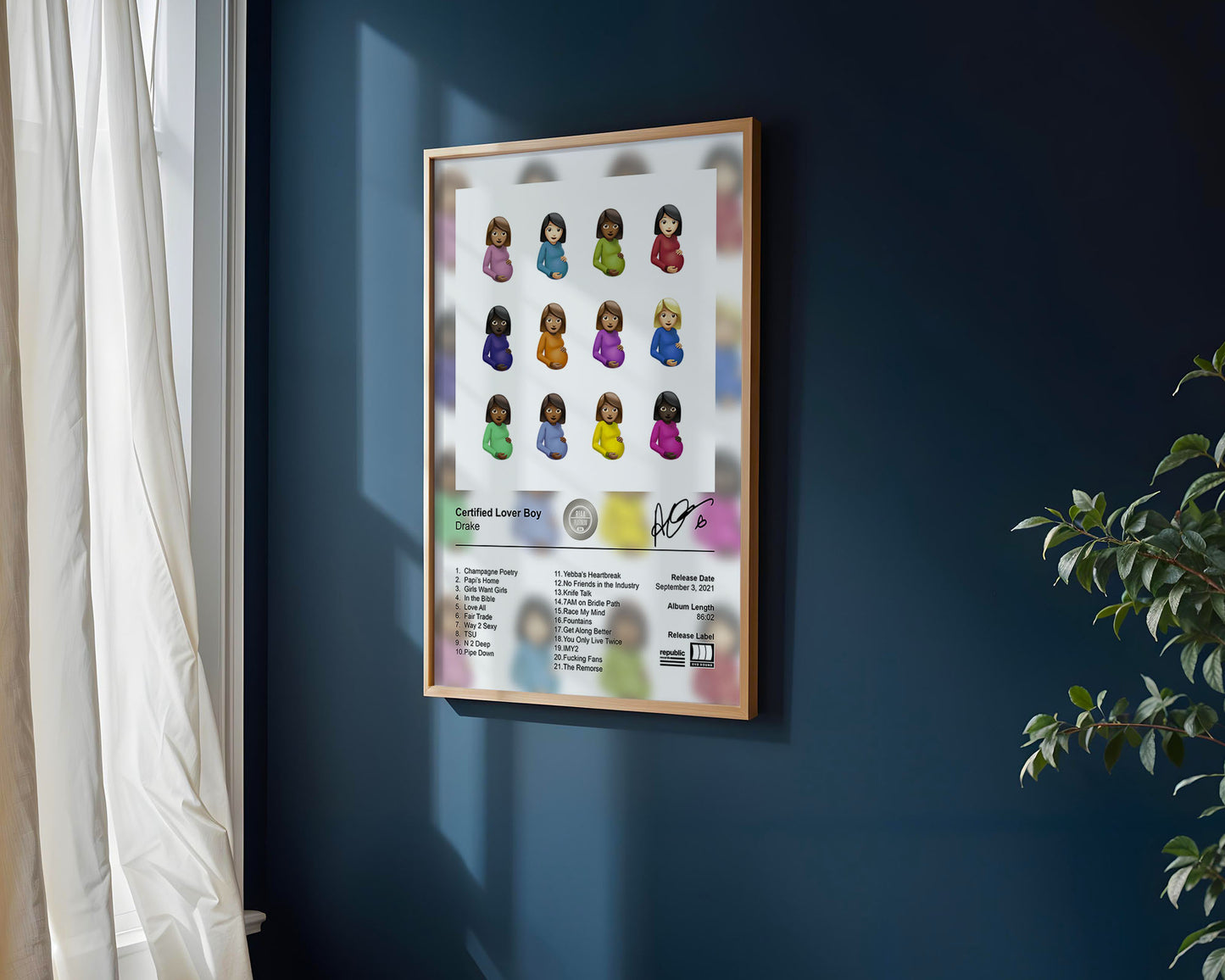 Drake Poster - Certified Lover Boy Album Cover Poster Print - STUDIO EDITION