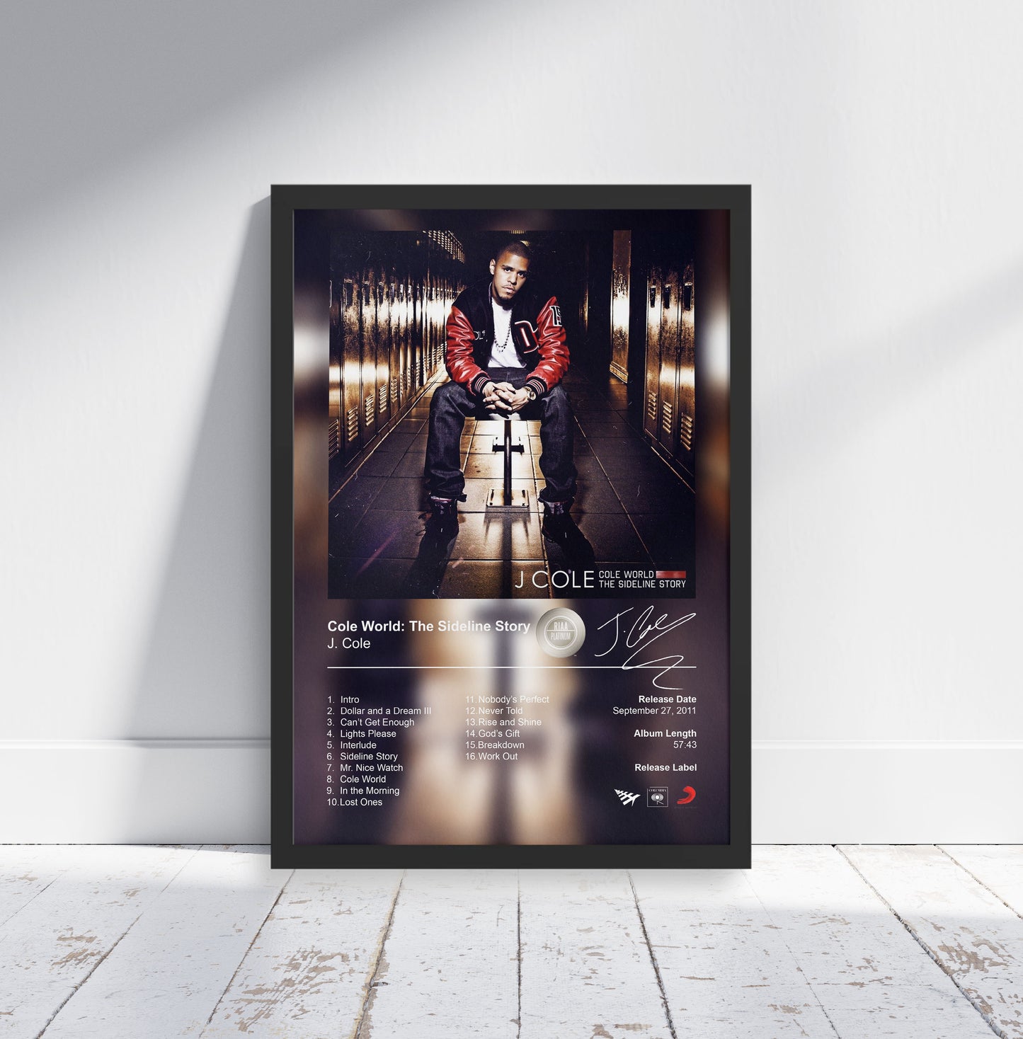 J. Cole Poster - Cole World: The Sideline Story Album Cover Poster Print - STUDIO EDITION