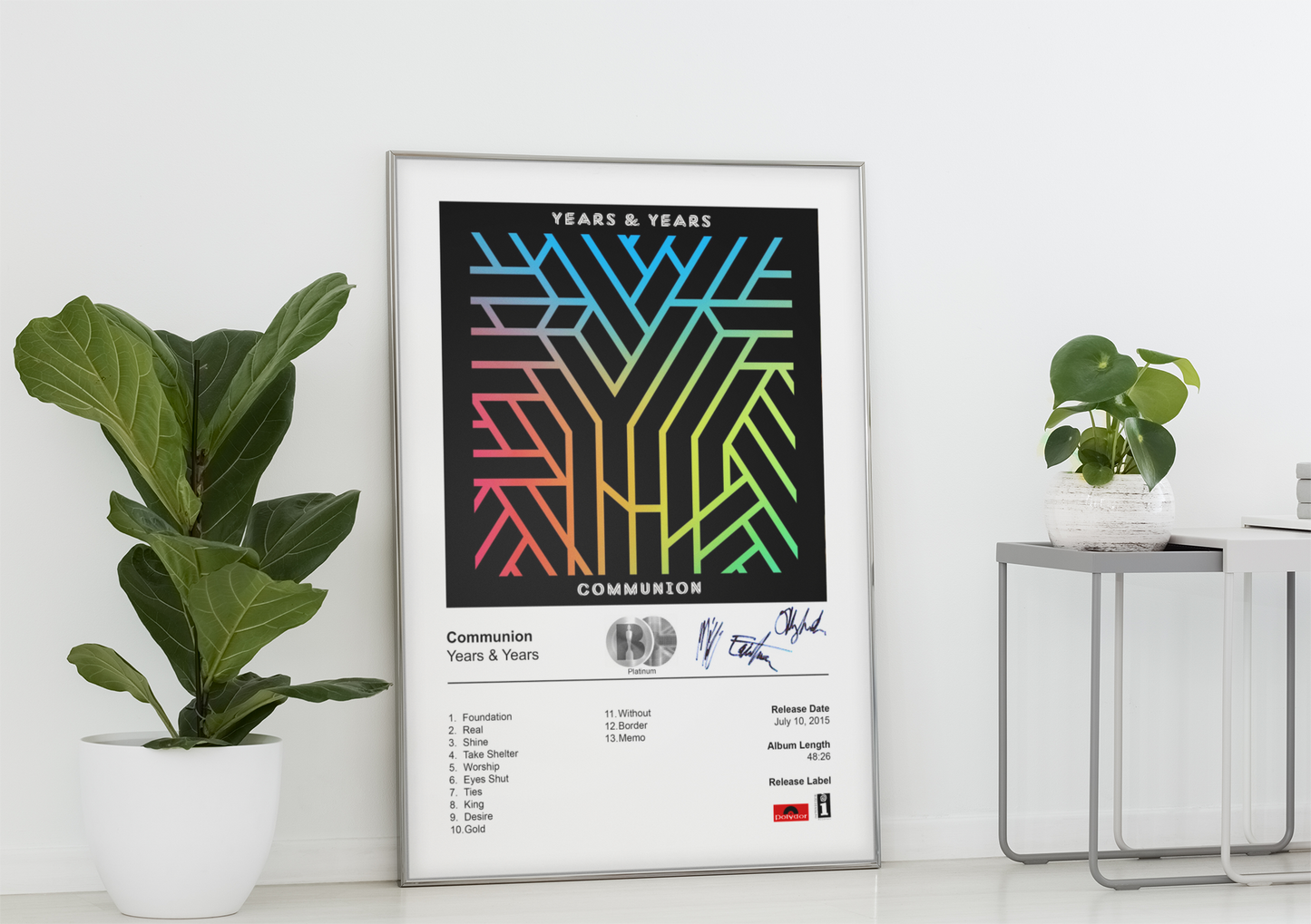 Years & Years Poster - Communion Album Cover Poster Print