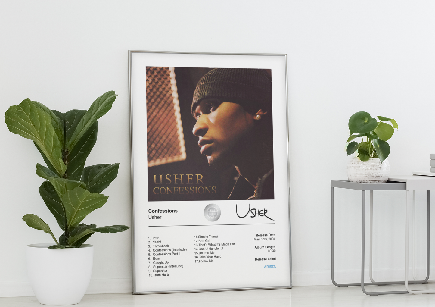 Usher Poster - Confessions Album Cover Poster Print