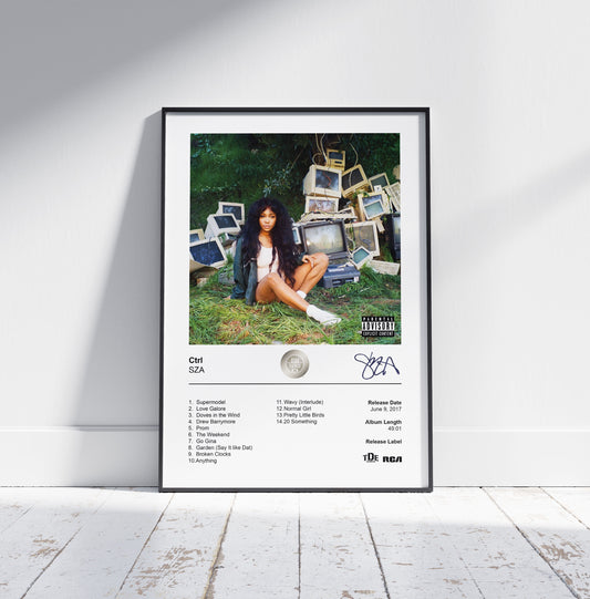 SZA Poster - Ctrl Album Cover Poster Print