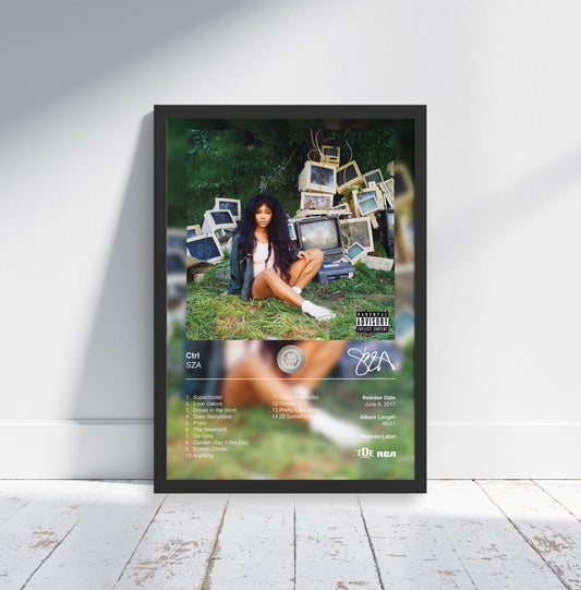 SZA Poster - Ctrl Album Cover Poster Print - STUDIO EDITION